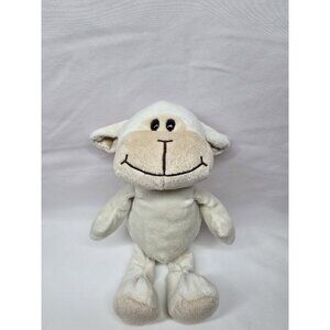 Ferrero Kinder Cream Tan Baby Lamb Plush  Beige Ivory Sheep Stuffed Animal  10"